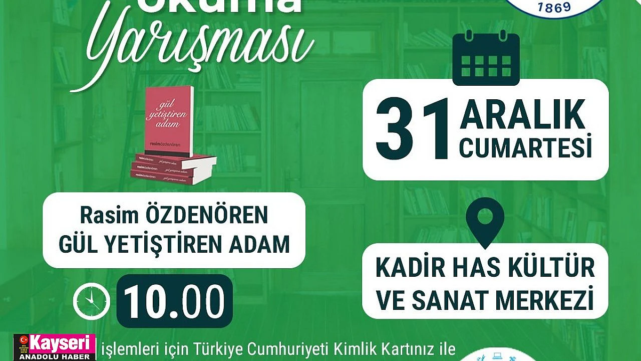 Büyükşehir den kitap okuma yarışması