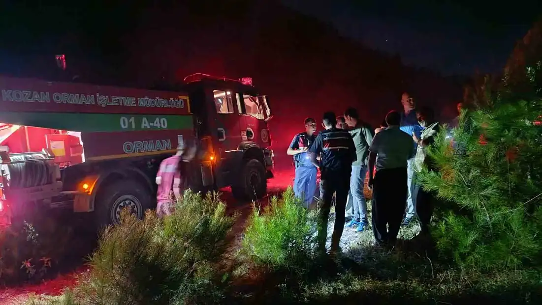 Kozan'da alevlerle 5 saatlik mücadele! Yangın kontrol altına alındı
