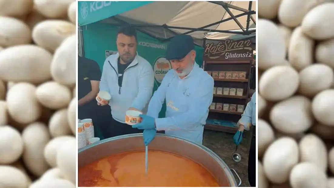 Çolakbayrakdar, Gastronomi Günleri’nde Gömeç fasulyesini vatandaşlara ikram etti!