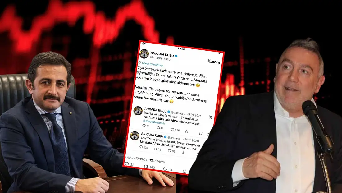 Erciyes Anadolu Holding eski CEO’su Ertekin’den Ankara Kuşu’na tepki: Mustafa Aksu paylaşımlarının amacı farklı!