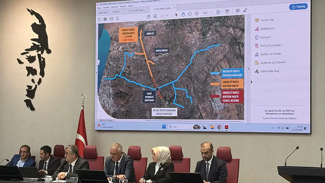 Erkilet-Meydan-Millet Bahçesi raylı sistem hattında yeni gelişme: Bakanlık onayına sunuldu!