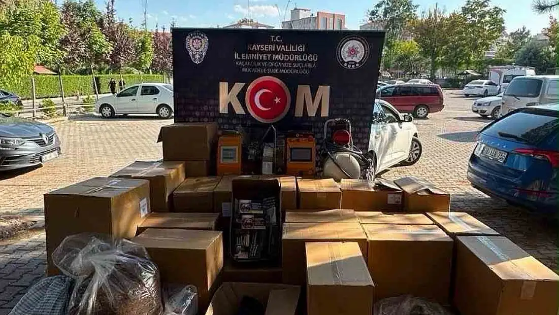 Kayseri'de 270 bin makaron ele geçirildi!