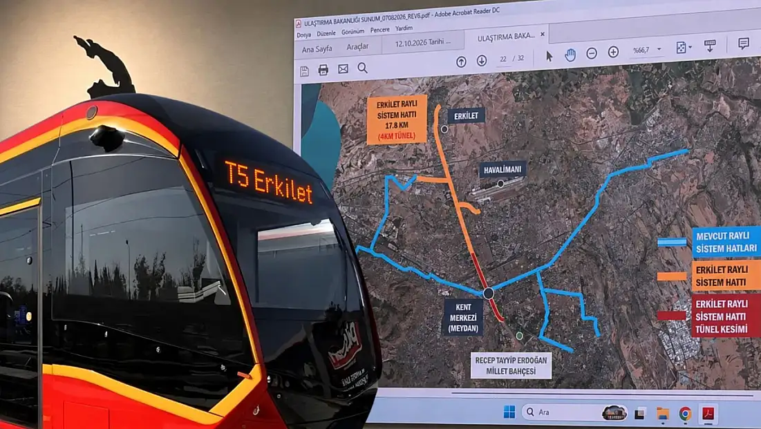 Kayseri’de Erkilet’ten Millet Bahçesi’ne gidecek tramvay hattı yer altından mı geçecek?