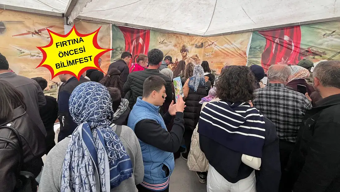 Kayseri’de fırtına nedeniyle BİLİMFEST alanı boş kaldı! Gözler Türk Yıldızları gösterisinde!