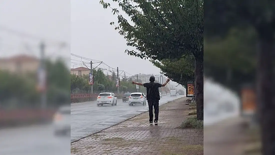 Kayseri’de herkes kaçtı o sadece dans etti