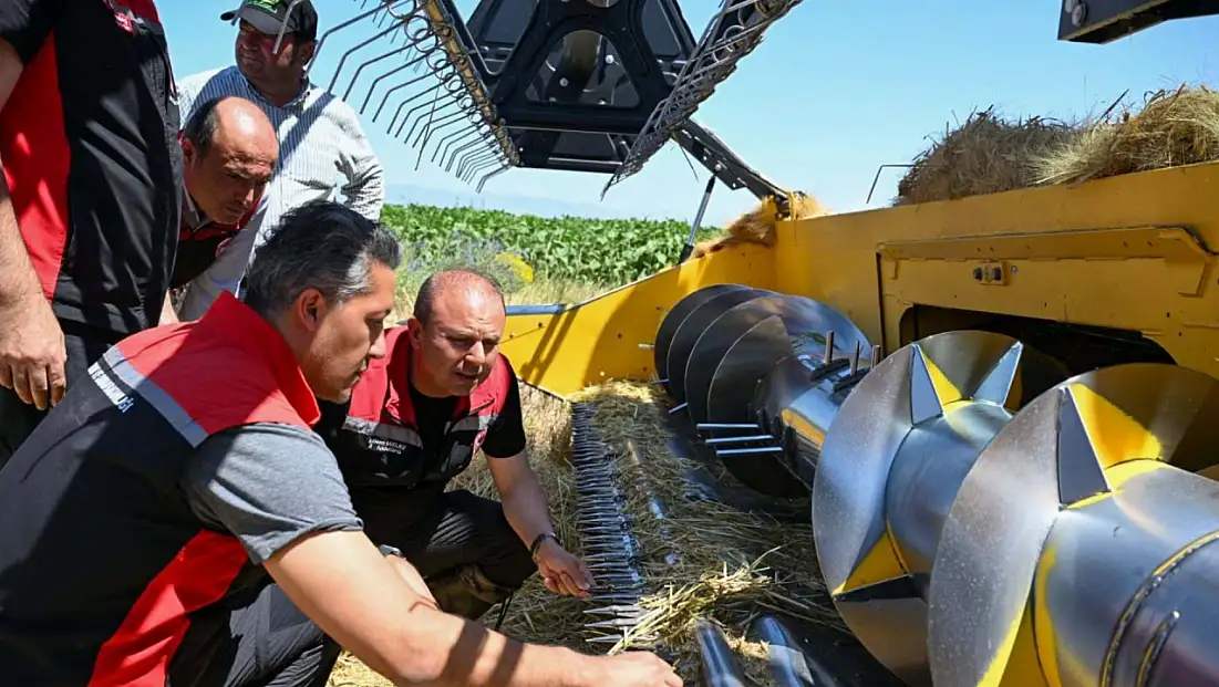 Kayseri'de hububat hasadı başladı, biçerdöverler denetleniyor!