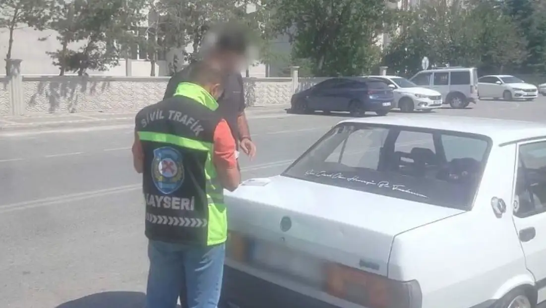 Kayseri’de mahalleliyi çileden çıkaran sürücü yakalandı