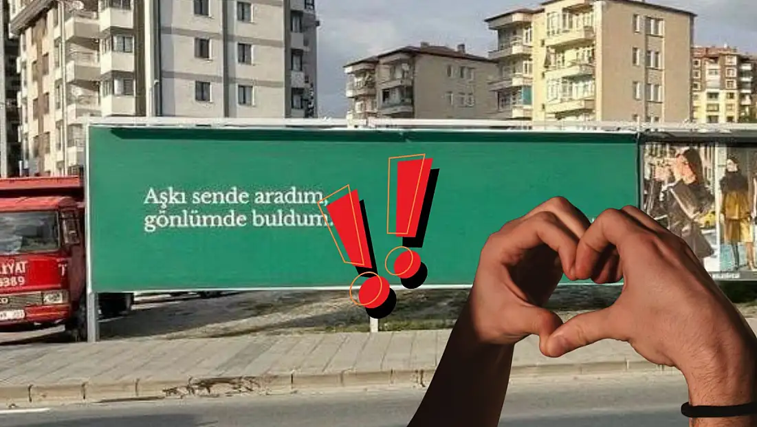 Kayseri’deki 'Gizemli aşık' merak uyandırdı!