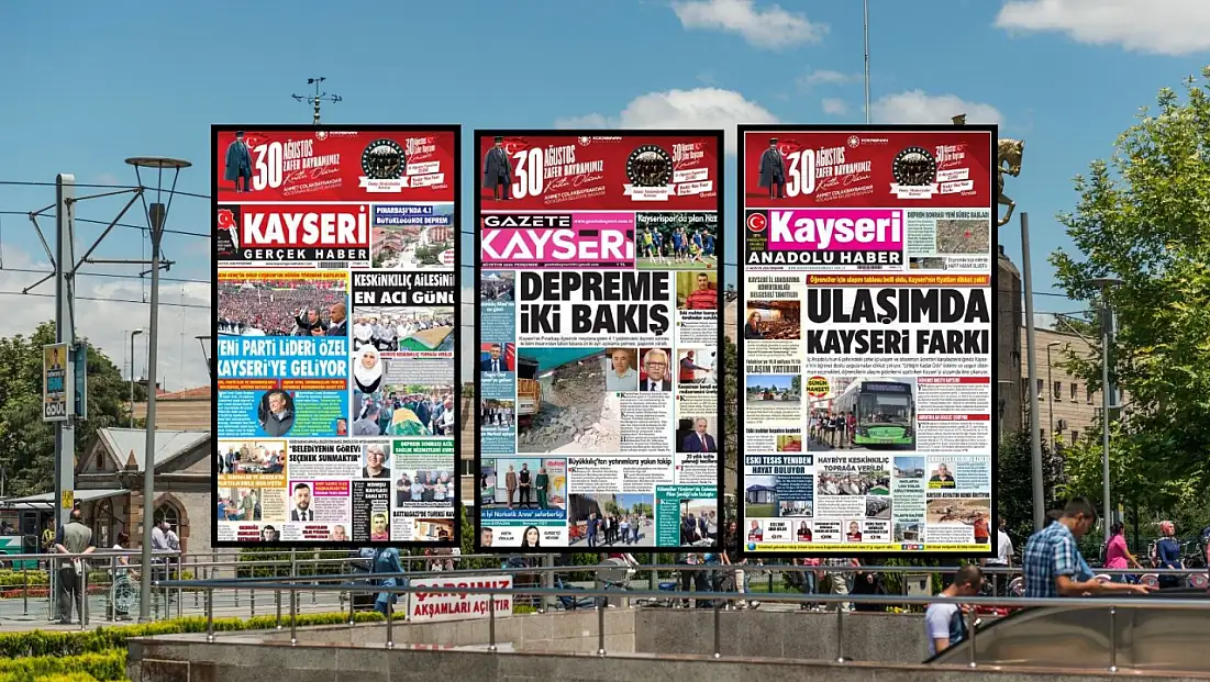 Kayseri yerel gazeteleri 27 Ağustos sabahına hangi manşetlerle çıktı?
