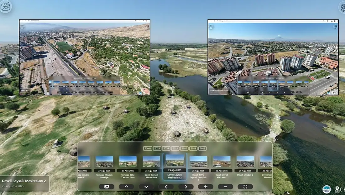 Kayseri'yi ekrana taşıyan proje: 360 platform hizmete sunuldu!