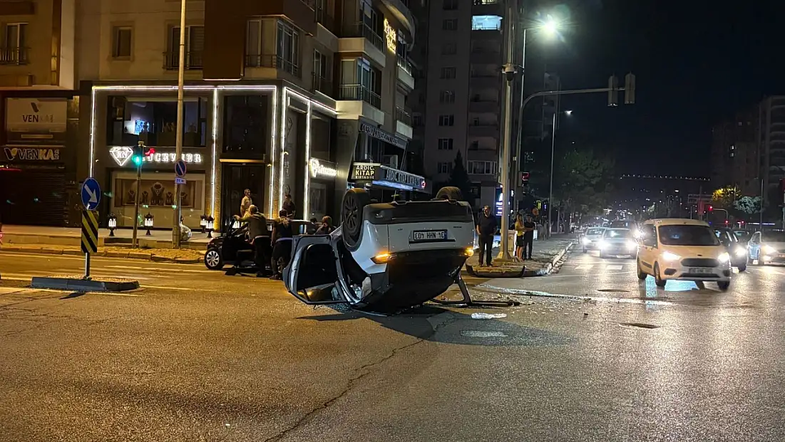 Kazada SUV takla attı, 2 kişi yaralandı!