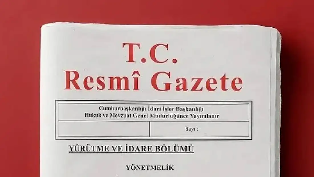 Resmi Gazete yayımlandı: İşte 16 Temmuz 2026 tarihli Resmi Gazete kararları!
