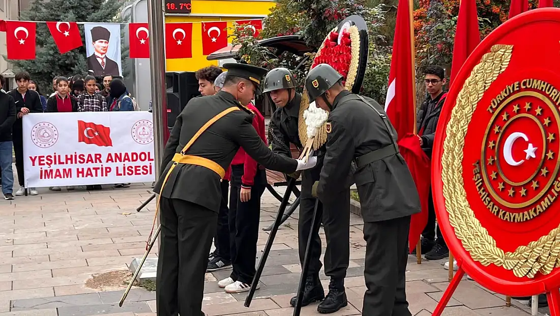 Yeşilhisar’da 29 Ekim Cumhuriyet Bayramı Töreni Düzenlendi