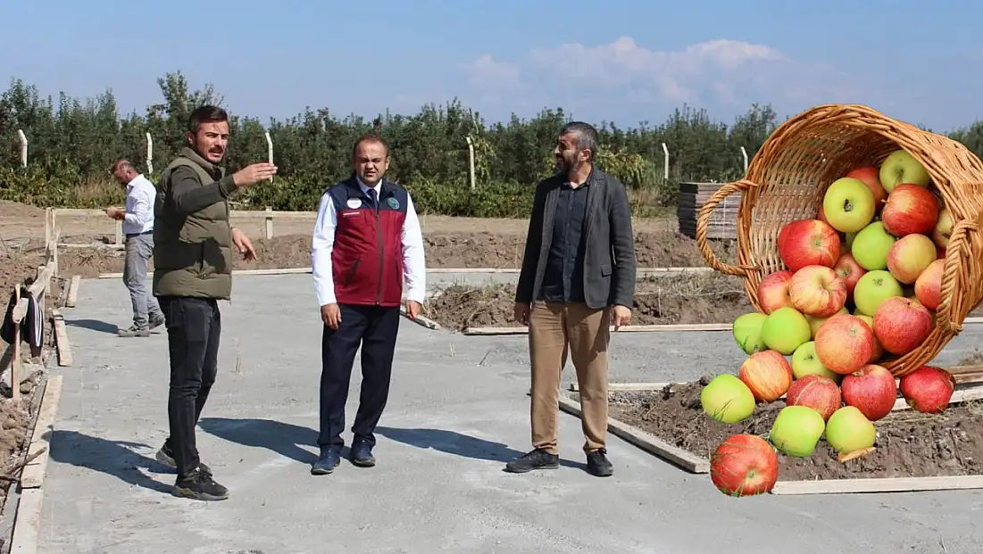 Yeşilhisar’da yüzler gülüyor: TKDK ekiplerinden elma işleme tesisine ziyaret!