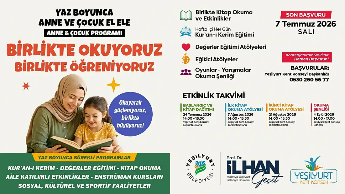 Yeşilyurt’ta anne ve çocuklar için örnek proje