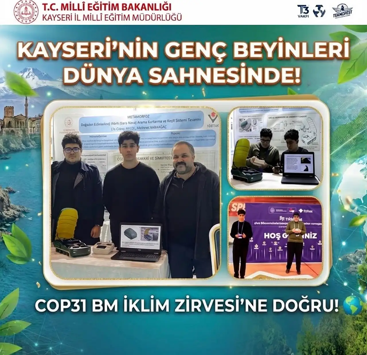 Kayser yine zirvede! Bakın o öğrencilere hangi zirveden davet geldi?