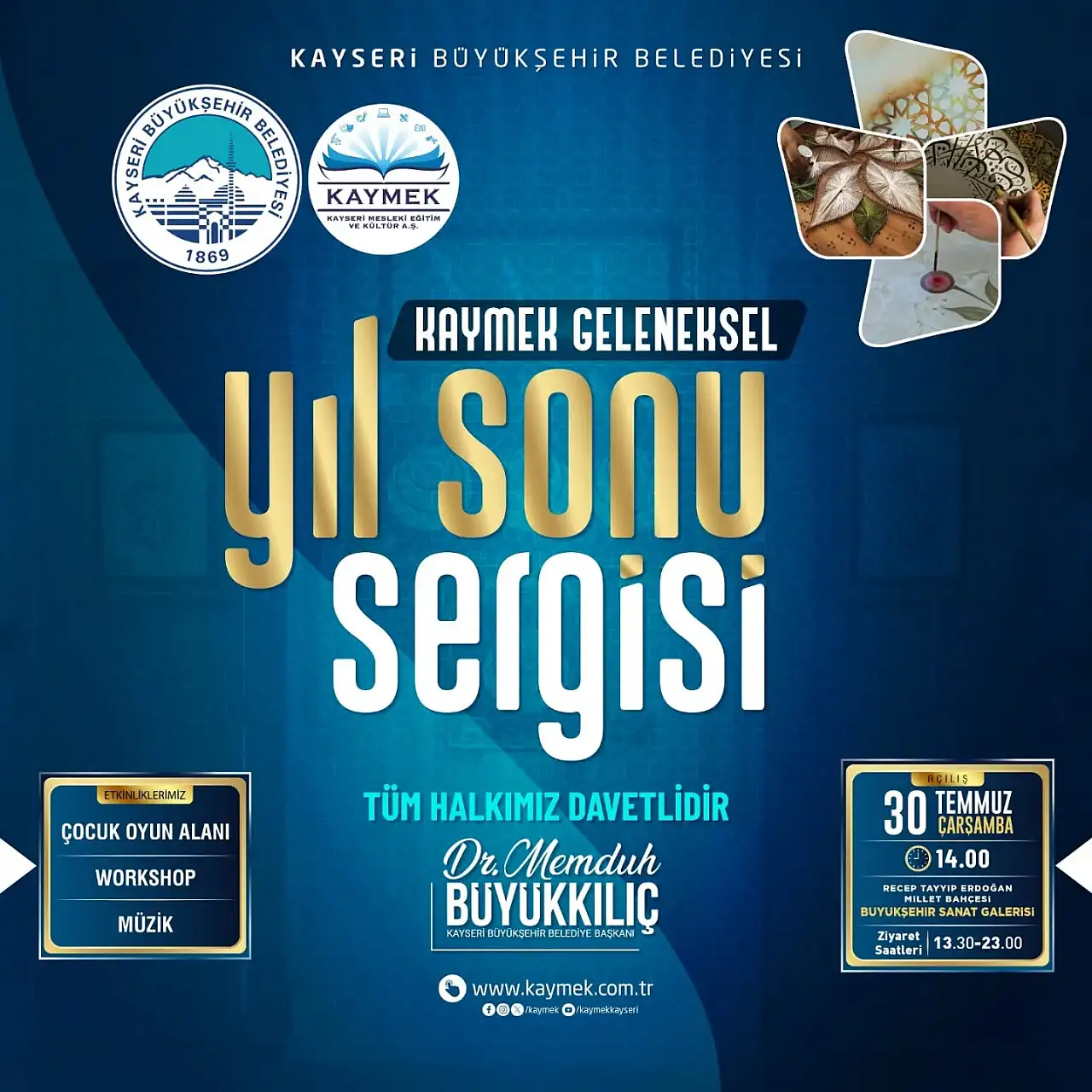 Göz nuru eserler Kayserililerle buluşuyor! KAYMEK yıl sonu sergisi başlıyor