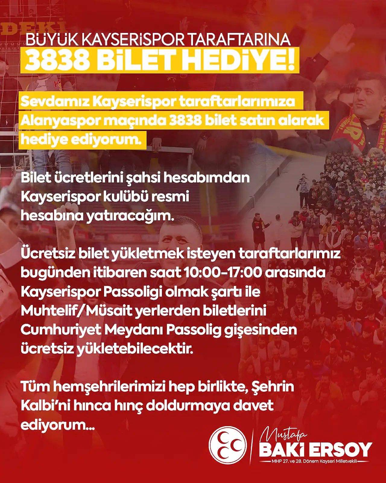 Baki Ersoy'dan hodri meydan: Kayserispor cephesinde büyük hareket