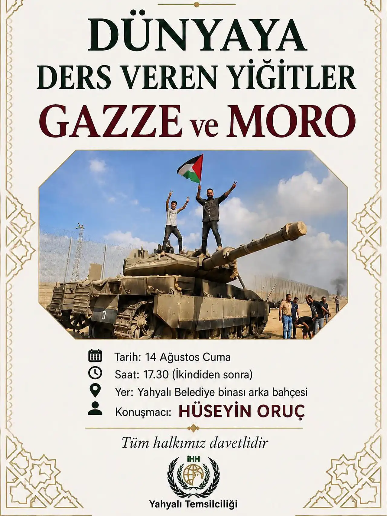Kayseri'de Gazze ve Moro konferansı için geri sayım başladı