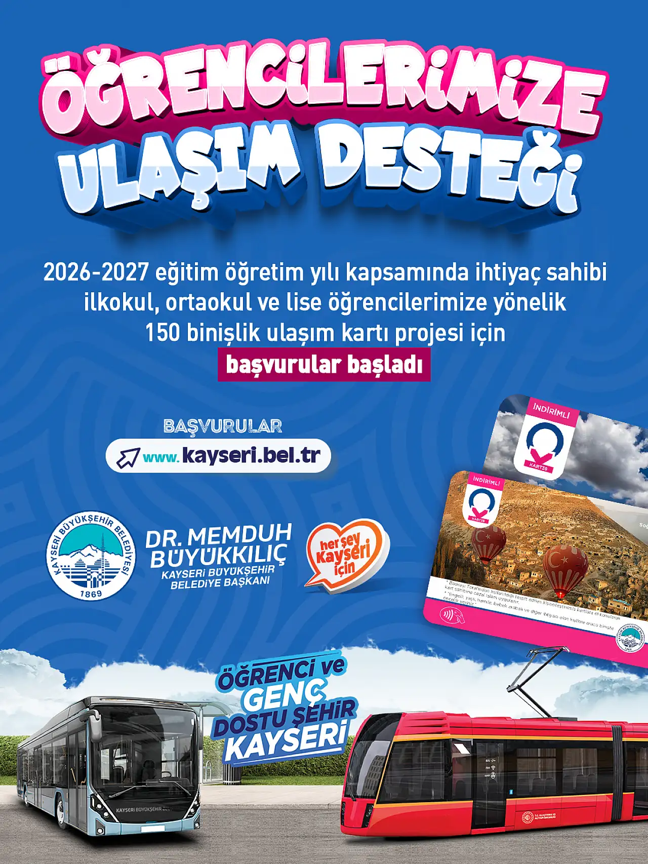 Büyükşehir'den öğrencilere yeni eğitim yılında ulaşım desteği: Başvurular başladı