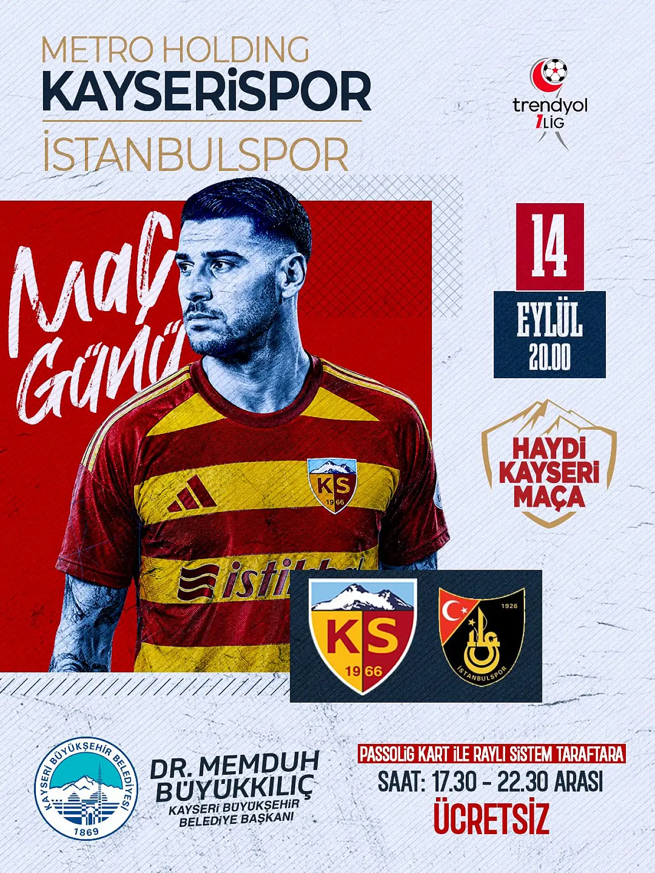Kayserispor maçına saatler kaldı: Gözler Büyükkılıç'ın yapacağı açıklamada