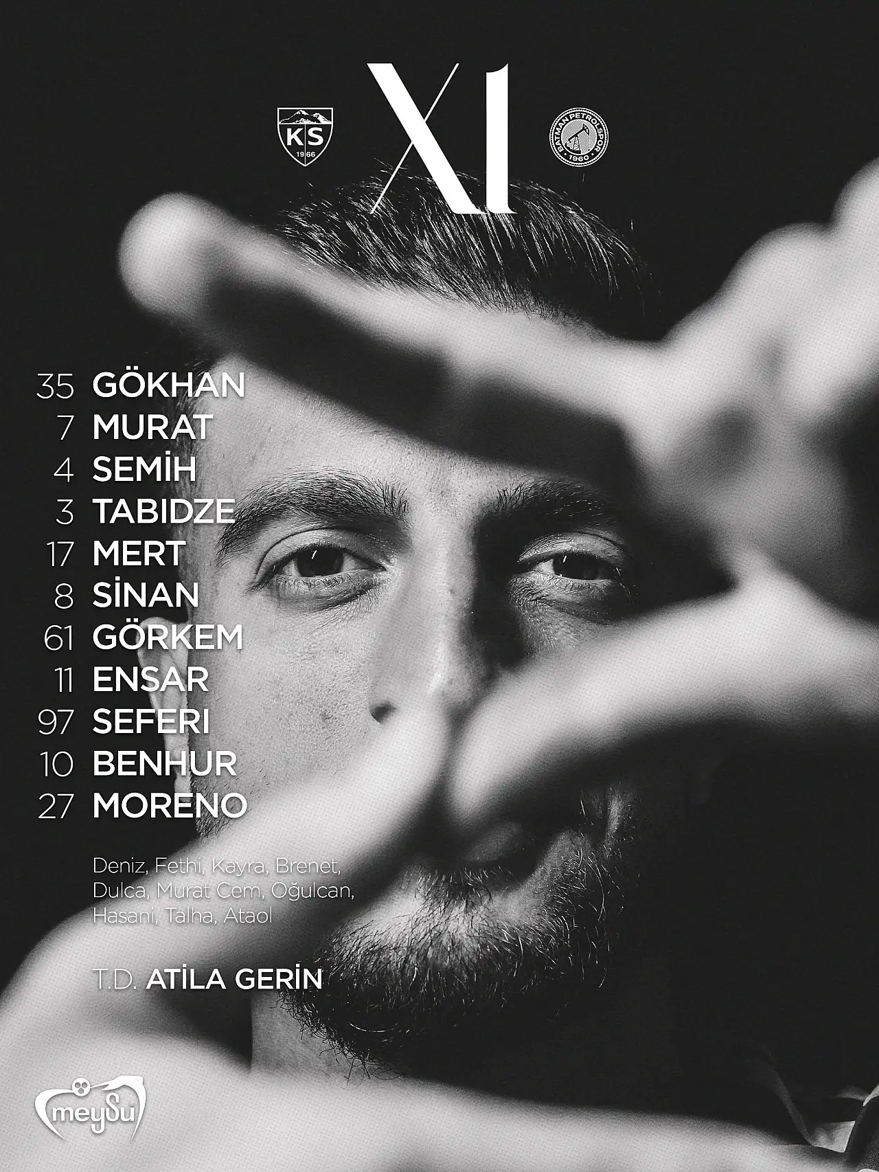 Kayserispor'da ilk 11 açıklandı! Atila Gerin'den dikkat çeken karar