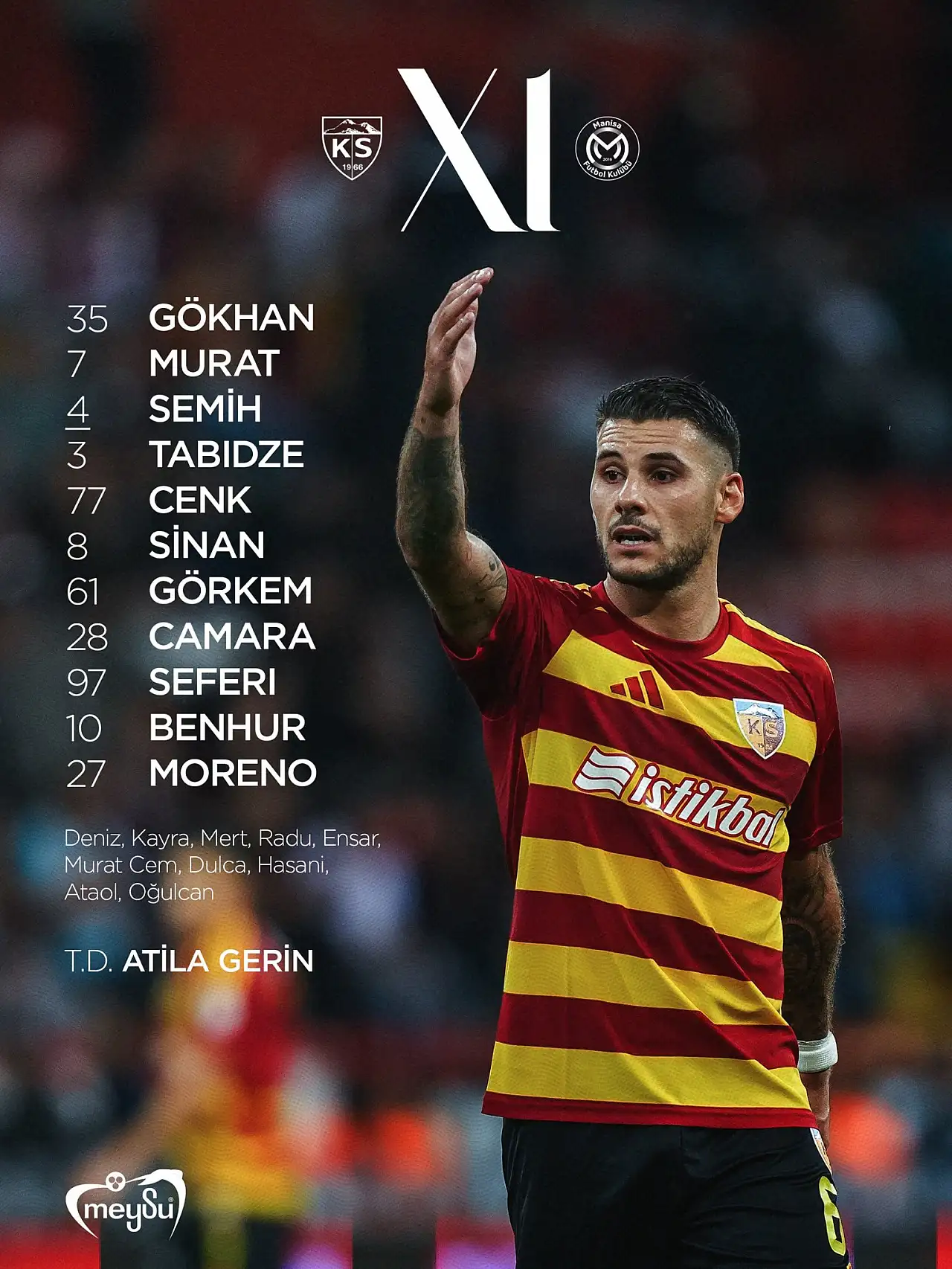 Kayseri'de ilk yarıda tek gol var (Kayserispor - Manisa FK)