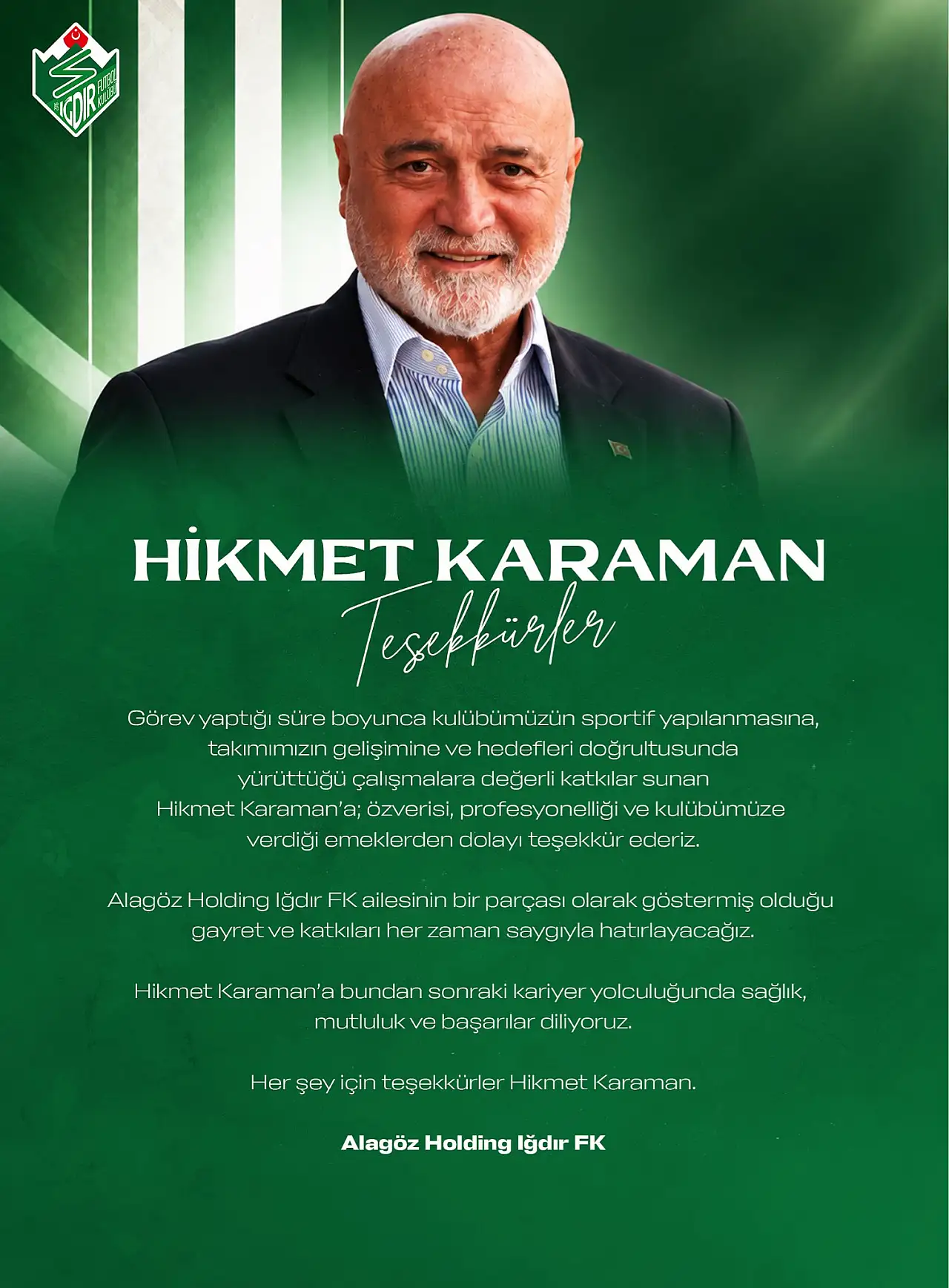 Kayserispor Hikmet Karaman'ın kaderini değiştirdi