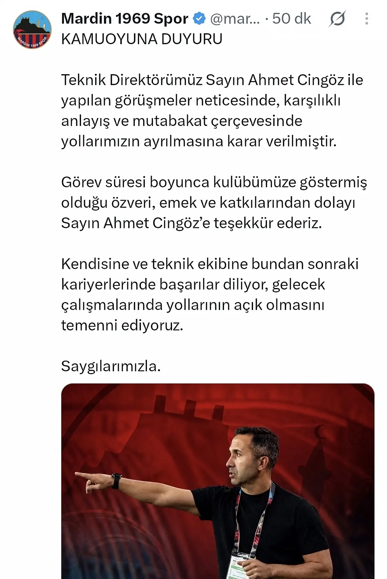 Kayserispor sonrası bir ayrılık daha!