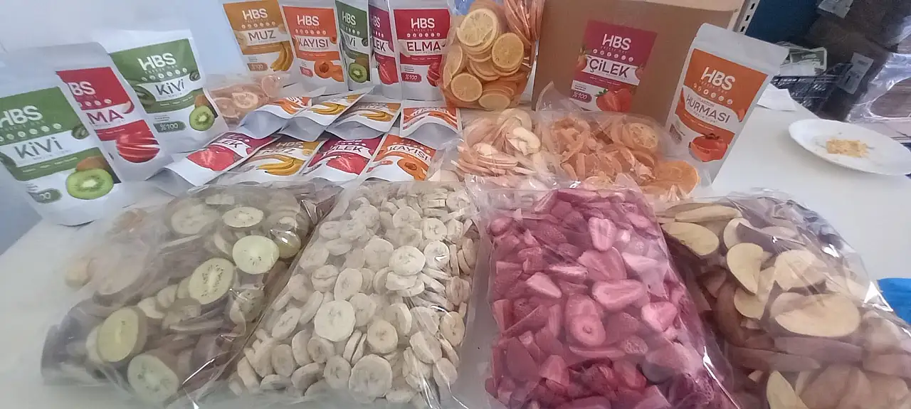 Kayseri'den çocuklar için yüzde 100 katkısız meyve cipsleri