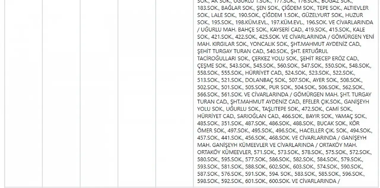 Kayseri'de elektrik kesintisi! 14 Temmuz Salı hangi mahallelerde elektrikler kesilecek?