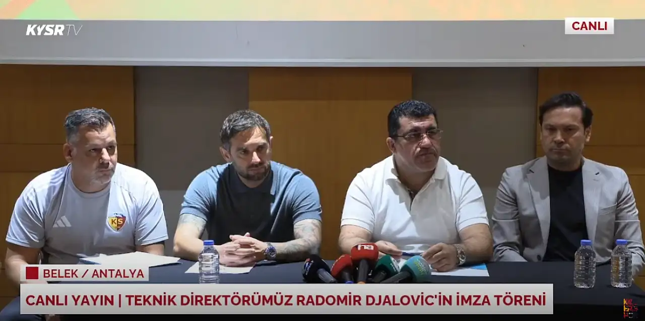 Kayserispor yeni teknik direktör Radomir Djalovic'i açıkladı!