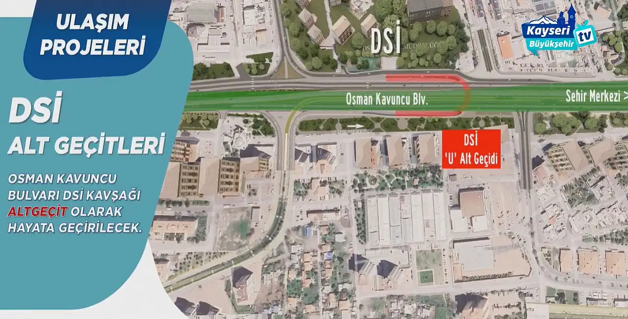 Kayseri'nin en yoğun kavşağına alt geçit yapılacak: Dev proje başlıyor!