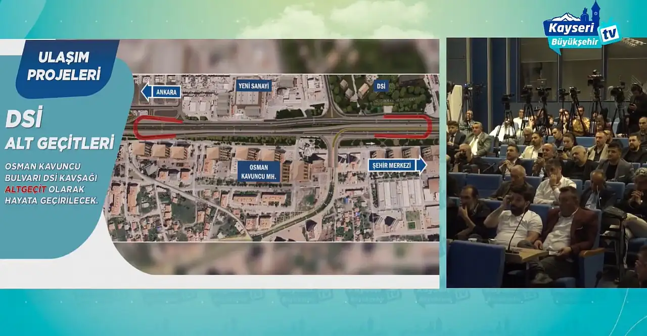 Kayseri'nin en yoğun kavşağına alt geçit yapılacak: Dev proje başlıyor!