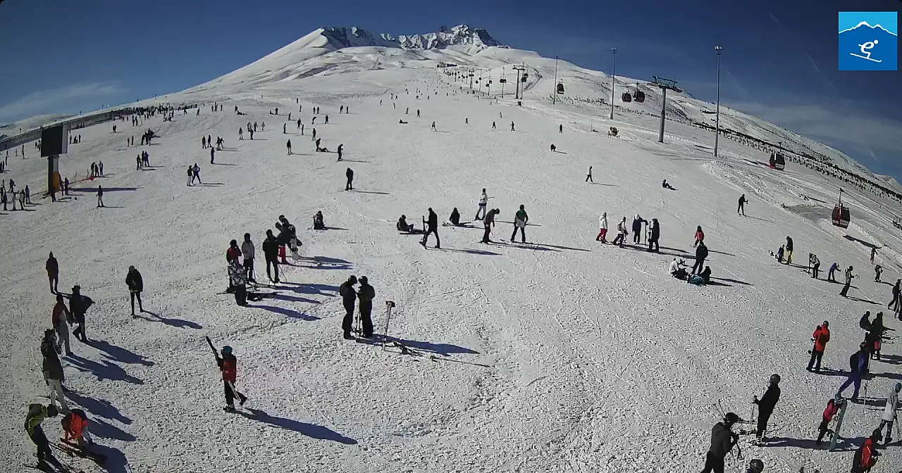 Erciyes'te kar kalınlığı belli oldu: İşte amiral gemide son durum!