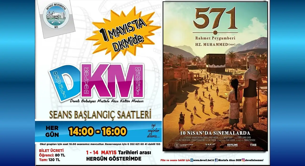 Develi'de perde aralanıyor: Beklenen film için kapılar açılıyor