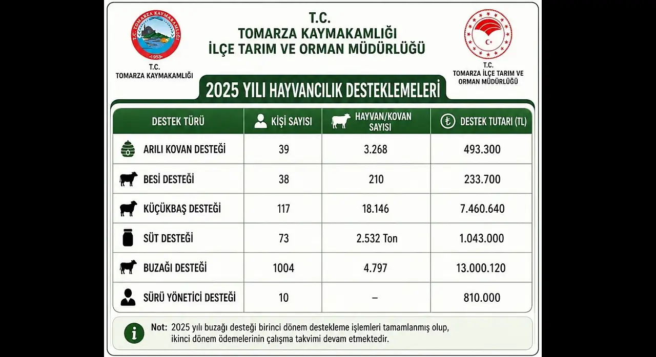 Tomarza'da rakamlar ortaya çıktı! Destek yağmuru kimin cebine ne kadar girdi?