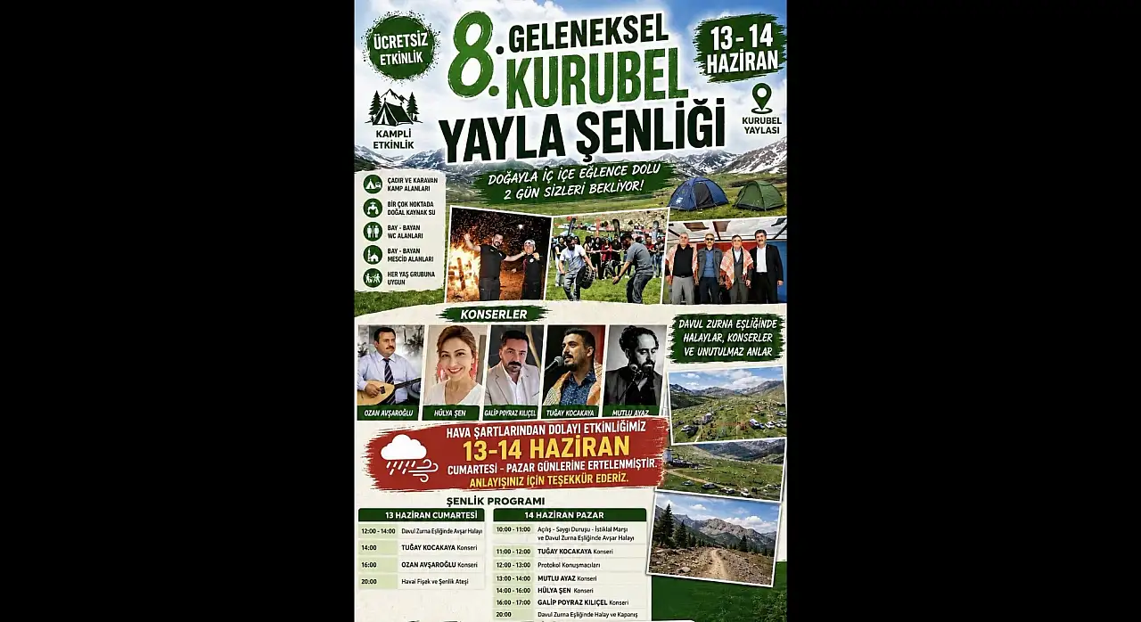 Tomarza'daki dev şenlik için flaş karar! Binlerin beklediği program ertelendi