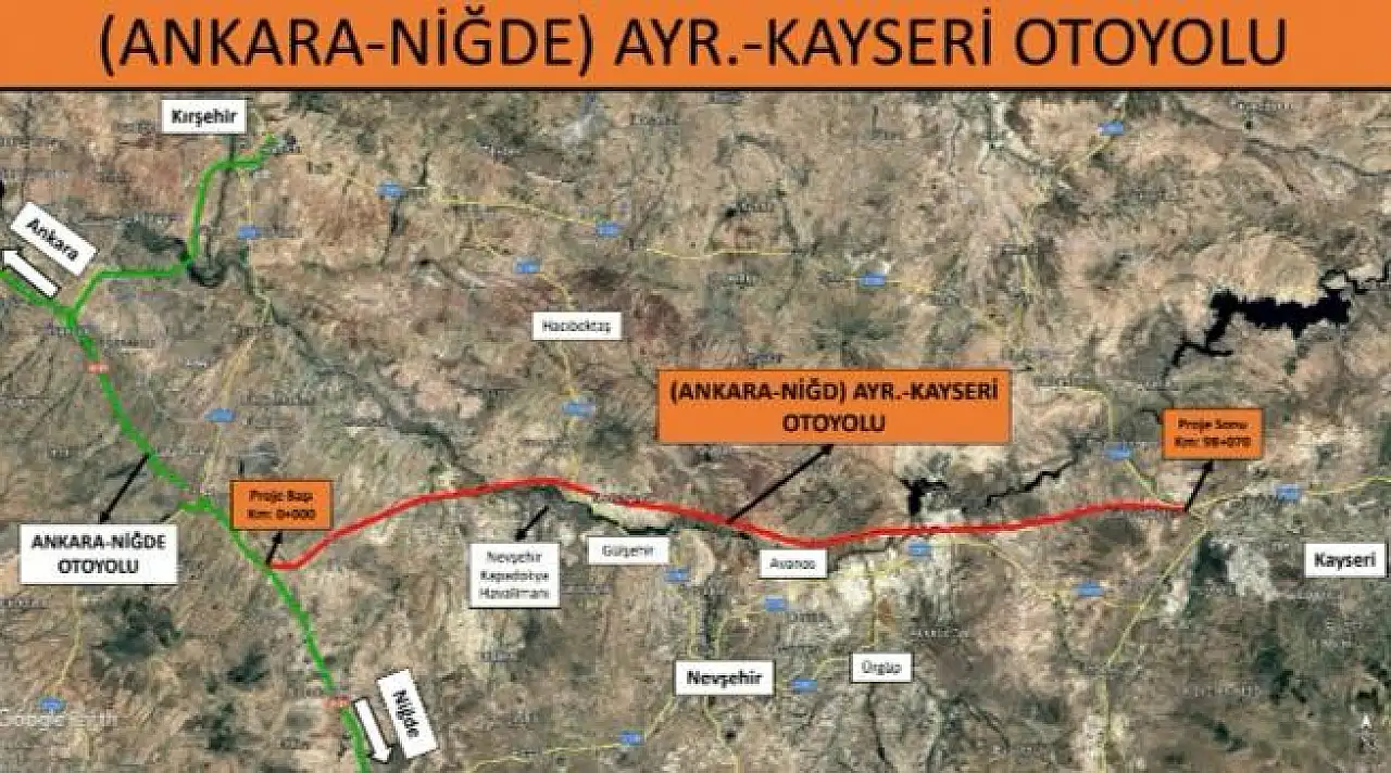 O21'in D805'e bağlantısı: Kayseri otoyolu…
