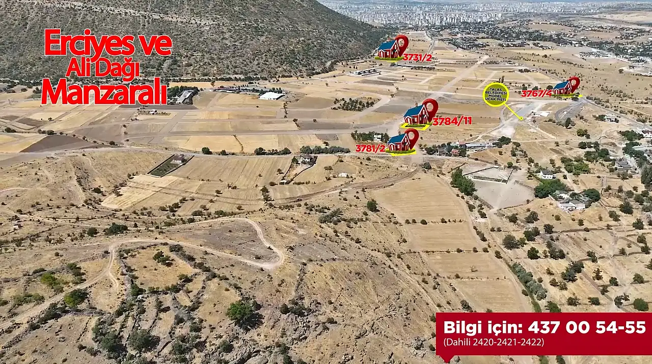 Talas'ta villa parselleri satışa çıktı: İhale için geri sayım başladı!