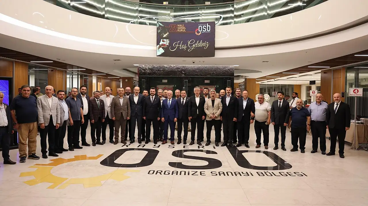 Kayseri OSB'nin 22. Olağan Mali Genel Kurulu'na yoğun katılım!