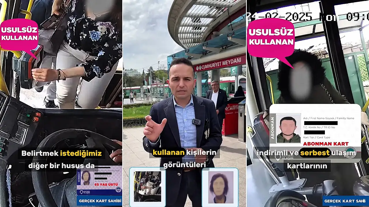 Kayseri'de toplu taşıma kullananlara önemli uyarı! Eşleştirme yapılıp tek tek tespit ediliyorlar…