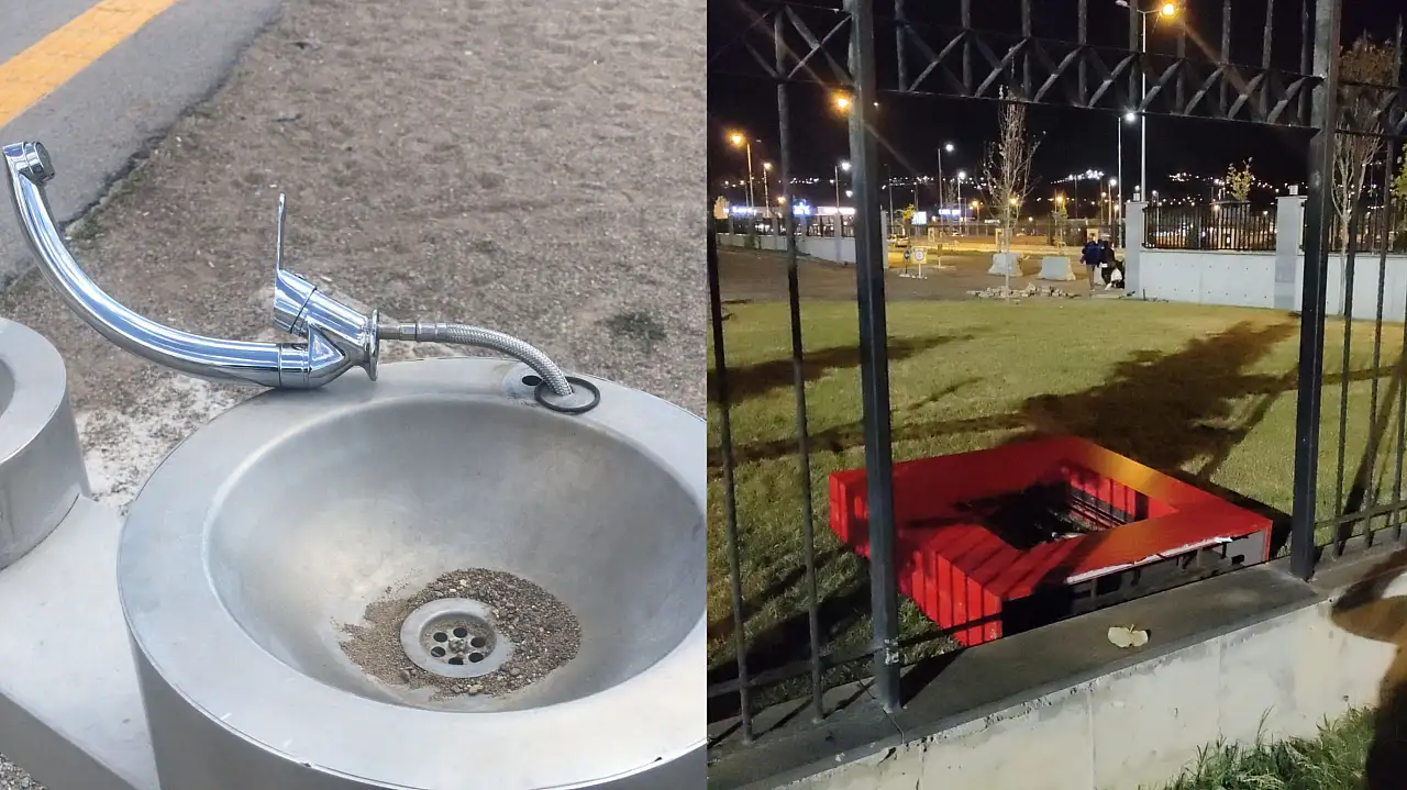 Kayseri'de vandallık: Muslukları söktüler, aynaları kırdılar, lavaboları parçaladılar!