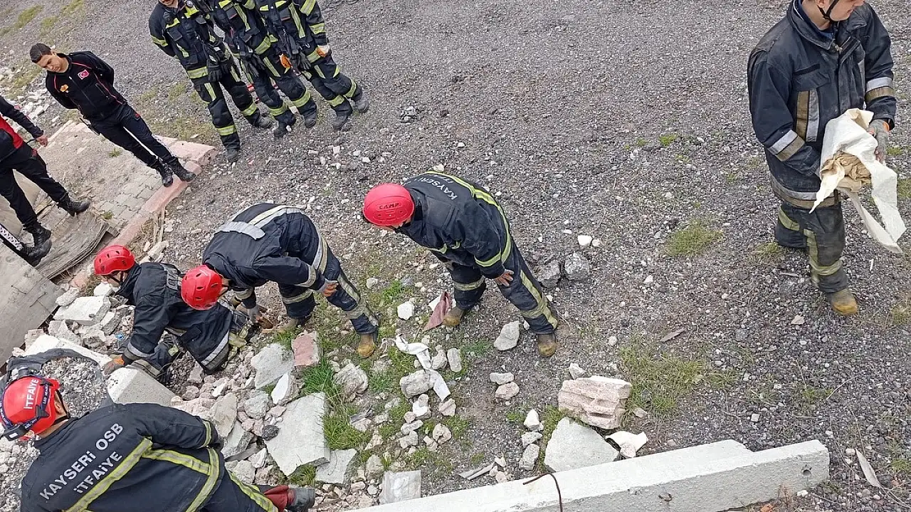 Kayseri OSB'de gerçeği aratmayan tatbikat!