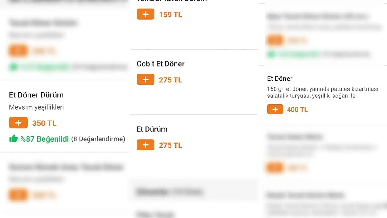 Et döner fiyatları sosyal medyanın gündeminde! Kayseri'de ne kadar?