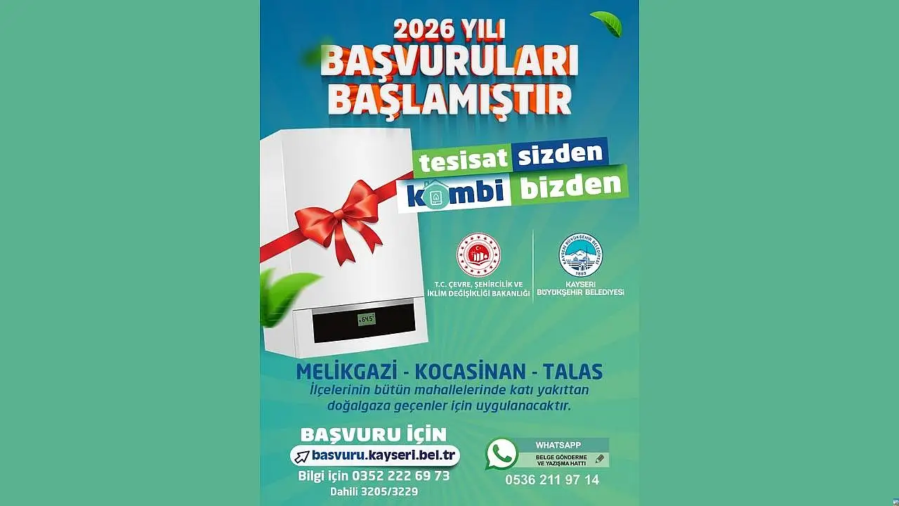 Kayserililere kombi müjdesi! Başvurular başladı