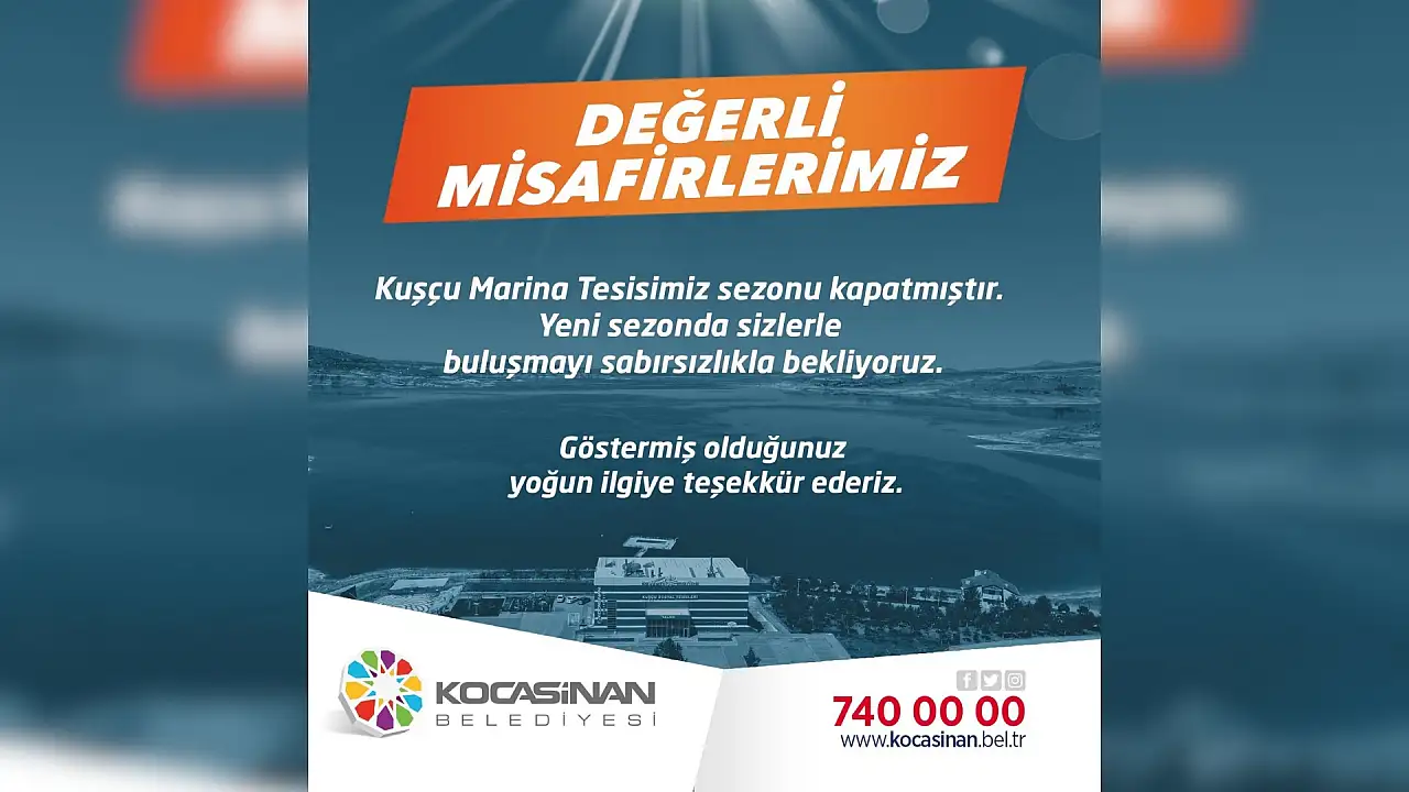 Kayseri'nin denizinde sezon kapandı!