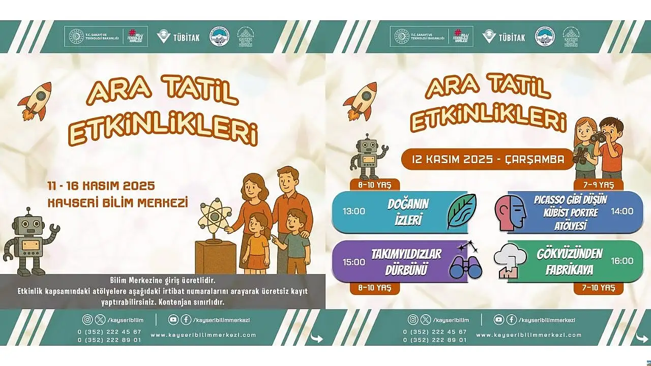 Büyükşehir'den öğrencilere ara tatil etkinlikleri