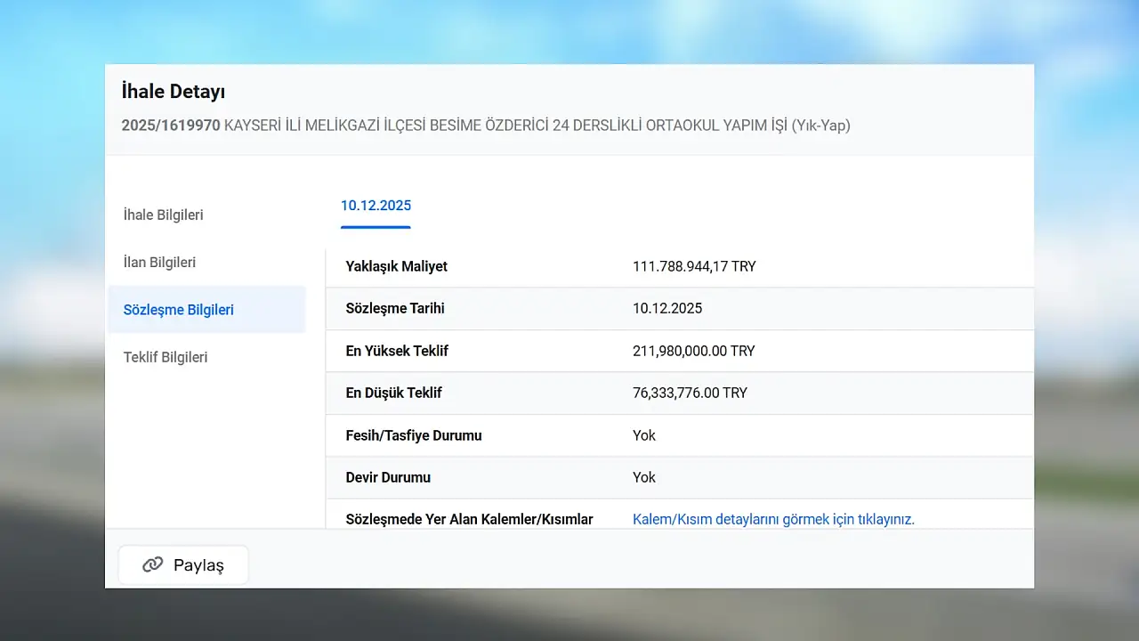 Kayseri'nin ünlü okulunun yeniden yapımı için sözleşme imzalandı: İnşaat başlıyor!