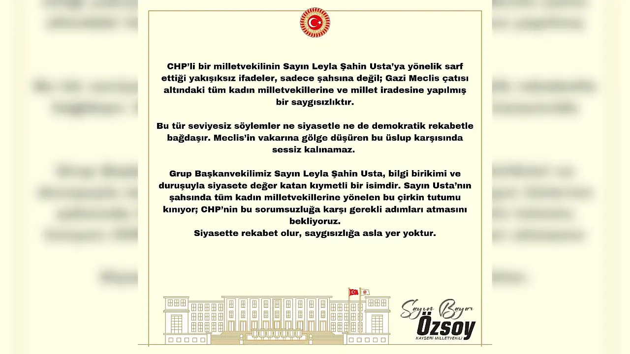 Vekil Özsoy'dan Vekil Usta'ya destek mesajı: Tepki gösterdi...